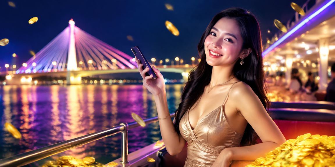 Ứng dụng casino aida64 hiển thị trên màn hình điện thoại với hiệu ứng neon rực rỡ tại Cần Thơ về đêm