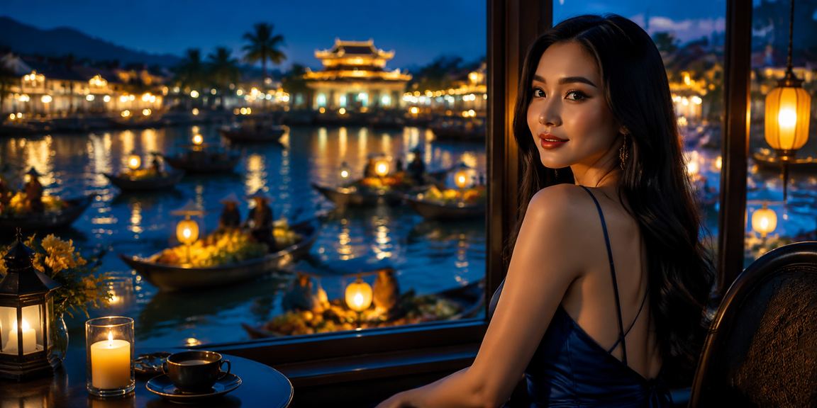 Người dùng tại Huế xem kèo bóng đá và đặt cược qua điện thoại trong quán cà phê buổi sáng